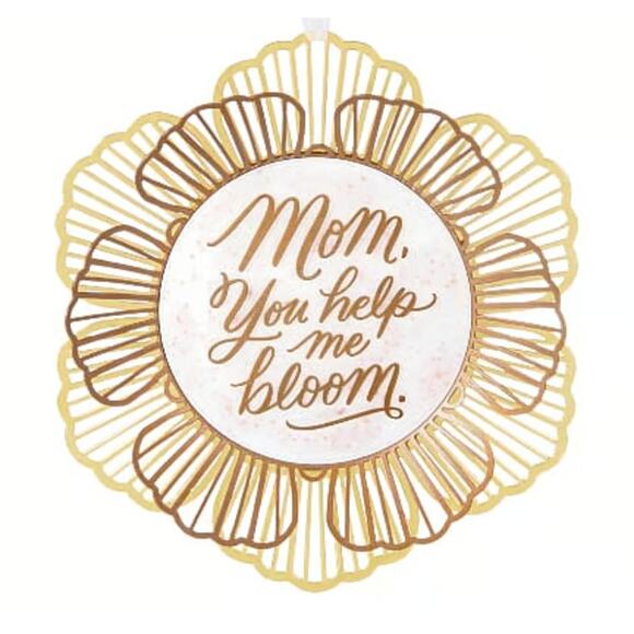 New Hallmark Keepsake "Mom You Help Me Bloom" Mother's Day Ornament New in Box - Picture 2 of 7